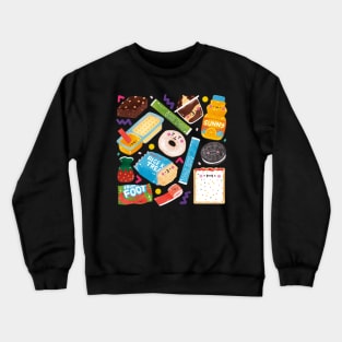 90s Retro Snacks Crewneck Sweatshirt